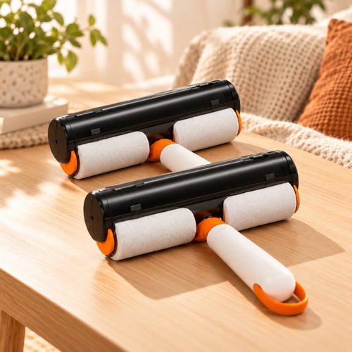 2-Pack — two pet hair rollers, no mitt